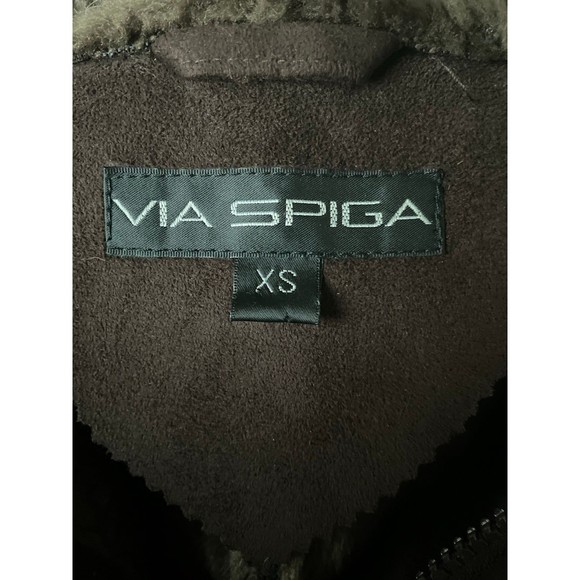 Via Spiga faux Suede Coat XS - Picture 5 of 8